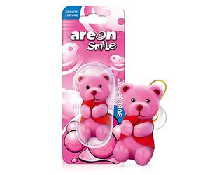 Areon Smile Désodorisant pour voiture Motif ours rose 3D à suspendre