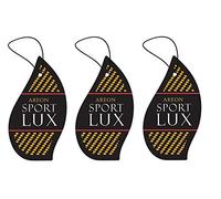 Areon Sport Lux Gold Désodorisant de Voiture Carton Suspendu Rétroviseur Gadget 2D Décoration D'intérieur Forme de Goutte Noire Accueil Bureau Senteurs Multi Pack (Or Ensemble de 3)
