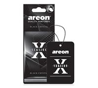 AREON X AXV10 Lot de 12 désodorisants à suspendre pour voiture ou maison Parfum cristal noir