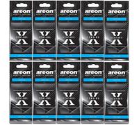 AREON X Désodorisant Voiture Neuve Odeur Neuf Senteur Rétroviseur Pendu Noir 2D (New Car Lot de 3)
