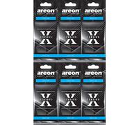 AREON X Désodorisant Voiture Neuve Odeur Neuf Senteur Rétroviseur Pendu Noir 2D (New Car Lot de 3)