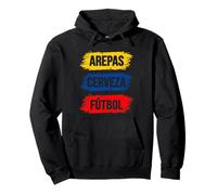 Arepas Cerveza et Futbol Culture colombienne Sweat à Capuche