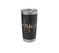 Arequipa Pérou Design vintage élégant Gobelet isotherme en acier inoxydable double paroi