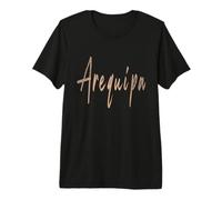 Arequipa Pérou Design Vintage élégant T-Shirt Haut de Gamme