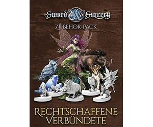 Ares Games, Sword & Sorcery - Alliés justes - Extension Accessoires - Jeu d'experts - Dungeon Crawler - 1 à 5 Joueurs - À partir de 13 Ans et Plus - 60 Minutes - Allemand