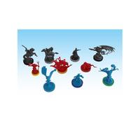 Ares Games WOTR024 - Guerre de l'anneau - Anneaux en plastique colorés (plus de 65 pièces) Accessoire d'extension