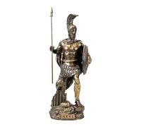 Ares Mars Statue de dieu de la guerre et du courage olympique grec romain bronze 18 cm