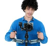 ARES-SE Poignée Double pour Gimbal avec Amortissement de l’Axe Z, Rails NATO, Compatible avec DJI RS 4/RS 4 Pro/RS 3/RS 3 Pro/RS 3 Mini/RS 4 Mini/RS 2/RSC 2, Charge 2-5 kg