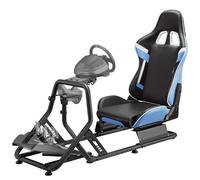 ARES WING Cockpit de Simulation de Course avec siège， Bleu