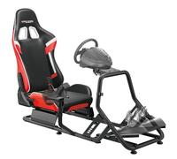 ARES WING Cockpit de simulation de course avec siège, Rouge