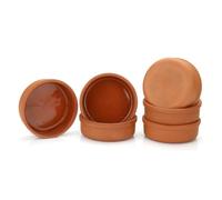 Areste Cazuelas Cocina Mexicana Lot de 6 casseroles en terre cuite, bols, assiettes et plats de service en faïence espagnole de qualité supérieure pour la cuisson, le yaourt, le kheer, la viande, les