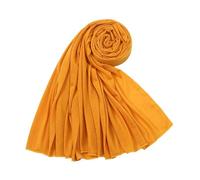 ARESU Écharpe longue en jersey de couleur unie pour femme automne et hiver écharpe chaude en coton mercerisé-40#-180-80 cm