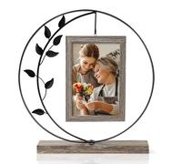 Aresvrgo Cadre Photo 10x15,Cadre Photo Personnalisé Verre Double Haute DéFinition et MéTal de Haute Qualité,Peut Contenir 2 Photos,Cadre Photo Cadeau pour Maman,Cadeau Grand Mere (Noir)