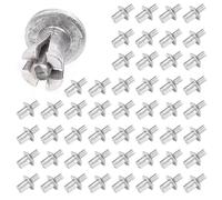 Arête aveugle en aluminium : construction résistante à la corrosion, noyau à tête moyenne | Attaches d'expansion, rivets de type pop pour réparations à domicile, assemblage et