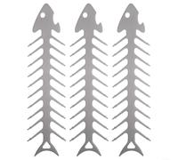 Arête de poisson sans effort pour support de barbecue en acier inoxydable pour un contact alimentaire sûr (S)