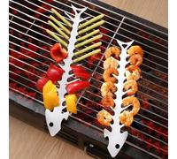 Arête de poisson sans effort pour support de barbecue en acier inoxydable pour un contact alimentaire sûr (L)