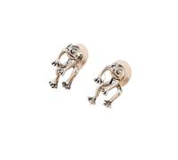 Aretes De Mujer Modernos Boucles D'oreilles Pendantes Vintage Squelette Tête De Mort Halloween
