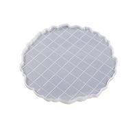 Arêtes Irrégulières De Fruit Drive-panneau Table Silicone Moule Rond Rectangle Tray Résine Art Fruit Plat