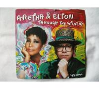ARETHA FRANKLIN & ELTON JOHN Through the Storm 7"