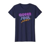 Aretha Franklin, la Reine de la Soul T-Shirt, Femme, Bleu Marine, XS