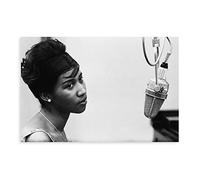 Aretha Franklin Poster sur toile pour décoration de chambre à coucher, style sportif, paysage de bureau, décoration de chambre, cadeau sans cadre, 30 x 45 cm