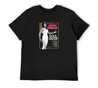 Aretha Franklin Soul Sister Jersey Men's T-Shirt Unisex Black Cotton Hip Hop Print Tee Shirts S