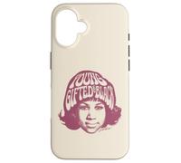 Aretha Franklin Young Tête avec Logo Noir Coque pour iPhone 16