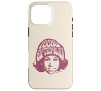 Aretha Franklin Young Tête avec Logo Noir Coque pour iPhone 16 Pro Max