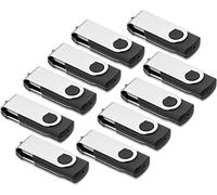 Aretop 10 pcs 16 Go USB Flash Memory Stick Pen Drive USB 2.0 de Stockage de Pouce U Disque 16 Go Noir
