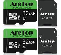 Aretop 2 Pack 32gb Micro Sd Memory Card With 2 Microsdhc Uhs-I Adapters Class 10 U1 C10 Full Hd Micro Sd Video Recording For Camera, Smartphone, Drone, Dash Cam-Marque Générale