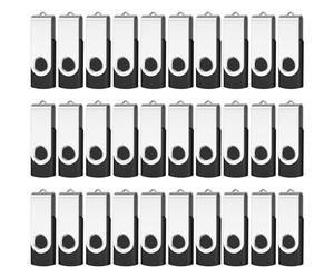 ARETOP Lot de 100 clés USB 2.0 avec sac de rangement facile - 8 Go - Pour stockage de dates (2 Go, couleurs mélangées)