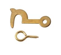 Aretro Crochets latéraux et œillets en laiton plaqué auto-taraudeuses pour cadre photo, miroir, bijoux, différentes tailles (32 mm)