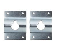 Aretro Lot de 2 supports de fixation pour tableau en acier zingué - Design à 4 trous