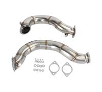 Areyourshop 3 inch Stainless Steel Exhaust Downpipe Pipes Compatible Fit for BMW N54 2007-2011 335i E90 E92