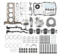 Areyourshop Kit de Reconstruction Moteur pour Ford Transit pour Ranger 2.2 TDCi RWD Duratorq CV24 CVR5 CY24 CYR5 4 Cylindre 16v Diesel 2198cc avec Pistons Joints Huile Pompe à Huile BK3Q-6051-C1C