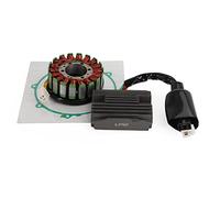 Areyourshop Kit Stator pour Bobine + Régulateur de Tension + Joint d'Étanchéité pour Honda VFR 800 FI Interceptor RC46 1998 1999, Remplacement 31120-MBG-003 31600-MBG-305 11636-MBG-000 11636-MW4-000