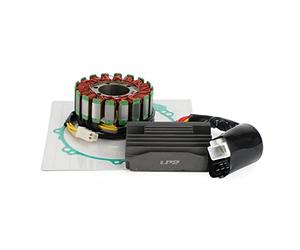 Areyourshop pour Bobine Stator + Régulateur de Tension + Joint d'Étanchéité Assy pour Honda VFR 800 FI Interceptor RC46 2000 2001 Remplacement 31120-MBG-003 31600-MBG-306 11636-MBG-000