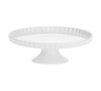 AREZZO Plat de service sur pied en porcelaine D 29 cm PORCELLANA BIANCA