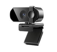 Arfriqka Webcam USB 2K avec microphone, cache de confidentialité, champ de vision réglable, logiciel LCD - Caméra vidéo HD 2K pour zoom, Skype, équipes - Ordinateur portable, bureau, webcam de