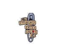 ARFUKA Broche You Are Safe With Me en métal pour homme et femme, Métal