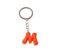 ARFUKA Charmant porte-clés en forme de rose pour femme - Porte-clés avec lettre initiale de l'alphabet, décoration de bijoux de sac à main, Lette M, taille unique
