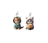 ARFUKA Lot de 2 bouchons anti-poussière de type C avec pendentifs en forme de chat - Compatible avec Kindle à partir de 2021 et autres smartphones de type C