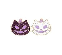 ARFUKA Lot de 2 broches en métal en forme de citrouille pour Noël, Halloween, cadeau d'anniversaire, de Noël pour homme et femme, Métal