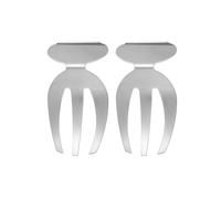 ARFUKA Lot de 2 couverts à salade en acier inoxydable pour servir les mains, fourchettes à salade à griffes, ensemble d'ustensiles de service pour mélanger et servir la salade