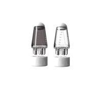 ARFUKA Lot de 2 flacons applicateurs d'huile capillaire de 6 ml et brosse de massage de la tête, application précise d'huile et de sérum pour soins du cuir chevelu, huiles essentielles et traitement