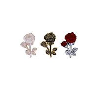 ARFUKA Lot de 3 broches et épingles en forme de rose en émail pour femmes, hommes, bijoux pour manteaux, robes, blazers, Métal
