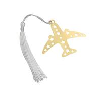 ARFUKA Marque-page en forme d'avion - Marque-page avec pendentif - Cadeau pour étudiants, enseignants