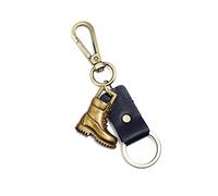 ARFUKA Porte-clés avec pendentif en forme de bottes, porte-clés vintage en métal, cadeau de pendaison de crémaillère pour homme et femme, multicolore, Small