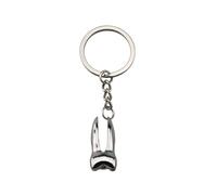 ARFUKA Porte-clés en métal avec pendentif en forme de dents - Porte-clés unisexe - Cadeau pour homme et femme, Argenté., taille unique