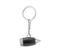 ARFUKA Porte-clés en métal avec pendentif en forme de moteur d'avion - Porte-clés unisexe - Cadeau pour homme et femme, Argenté, taille unique